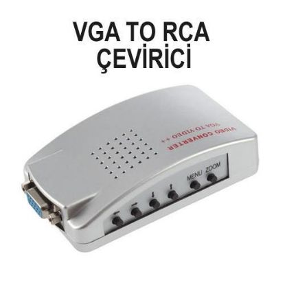 Alfais Vga To Tos Rca AV Çevirici Dönüştürücü Adap resmi