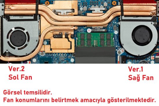 Asus FX706L Notebook Fan / Ver.1 (Sağ CPU Fan) resmi