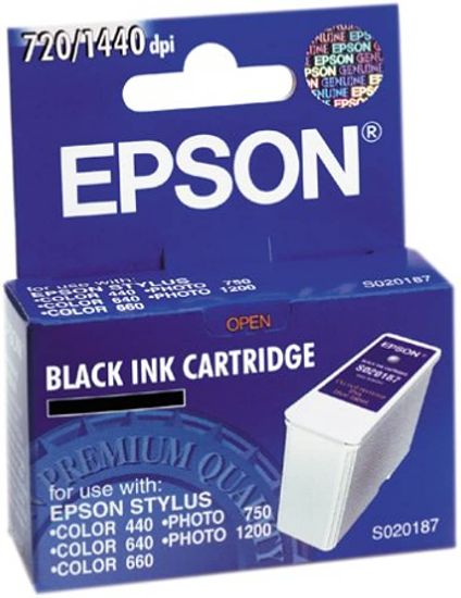 EPSON S020187 SİYAH 440/460/640/660/670/750/1200 resmi