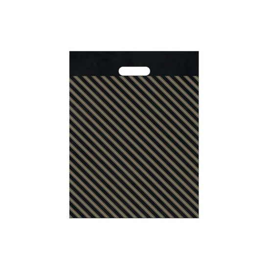 POŞET TAKVİYELİ SİYAH ÇİZGİLİ No:3 33x45 cm(50ADT) resmi