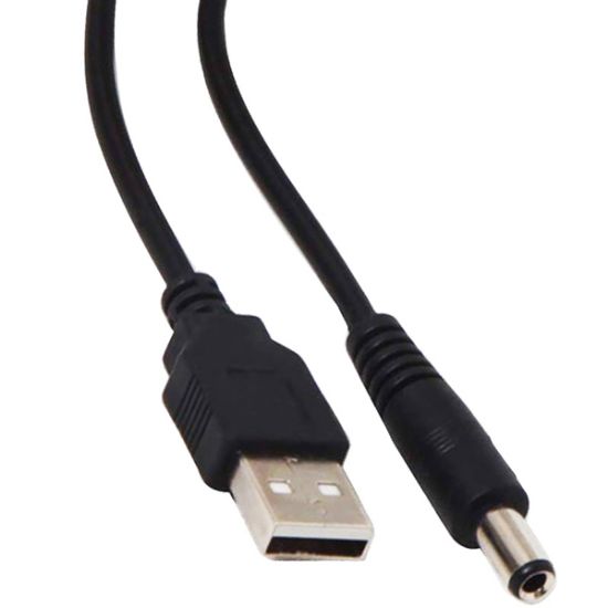 OEM USB KALIN 5.5*2.5 UÇ ADP. JACKLI 80 CM KABLO resmi