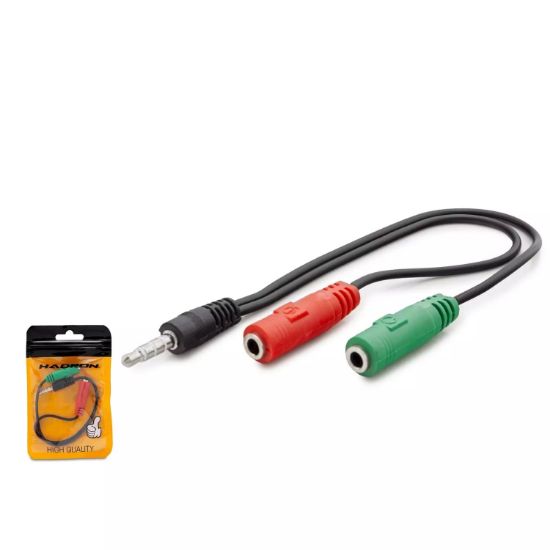 Hadron 3.5Mm To 2*3.5Mm F Çevirici Mikrofon & Kula resmi