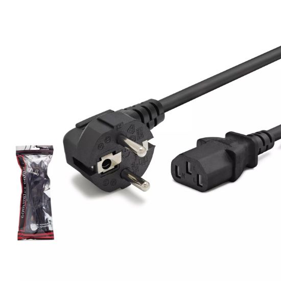 HADRON HDX5549 POWER KABLO 0.75MM 500W 3M SİYAH resmi