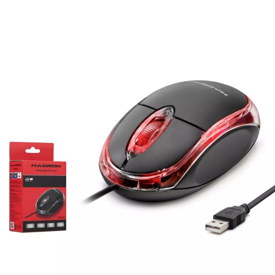 HADRON HDX3251 MOUSE KABLOLU USB LEDLİ 800 DPI 113 resmi