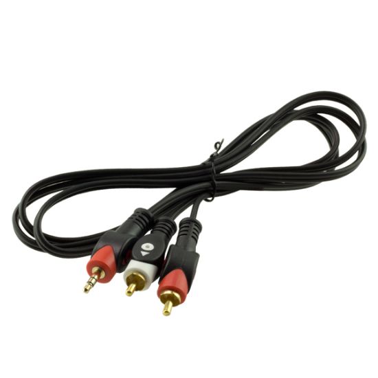 PM 2 RCA ERKEK + 3.5 MM STEREO ERKEK 1.5 METRE resmi