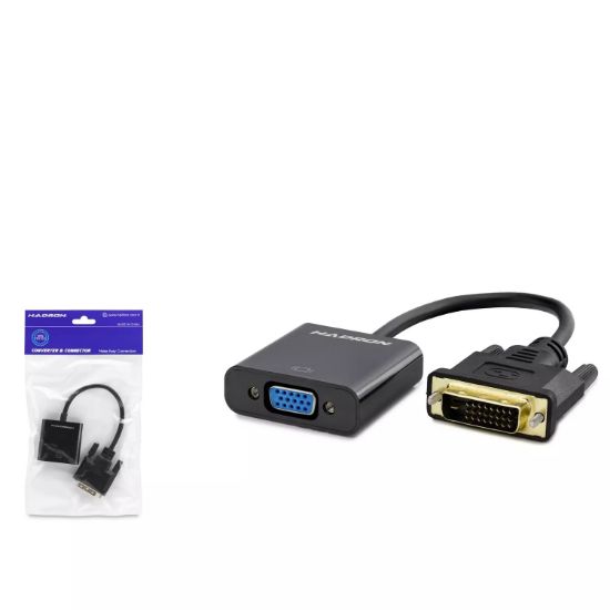 Hadron Dvi To Vga F Çevirici 1080P 24+1 Siyah resmi
