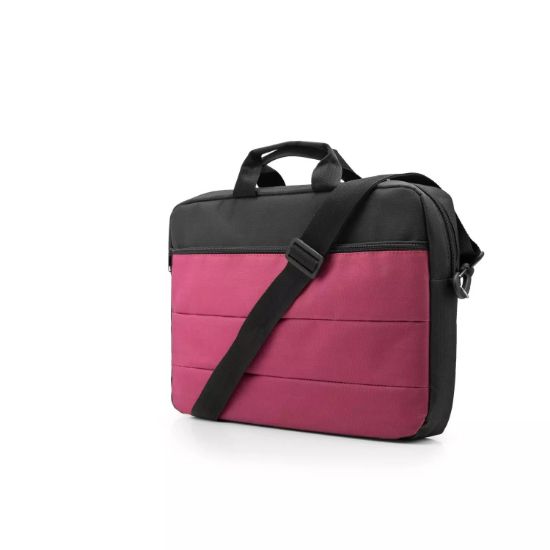 Hadron Notebook Çantası 15.6" 3 Gözlü Siya-Bordo resmi