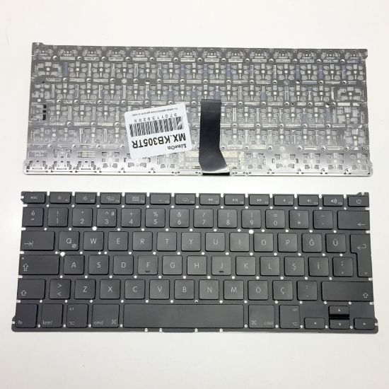 OEM Apple A1369 A1466 Klavye Siyah Türkçe resmi