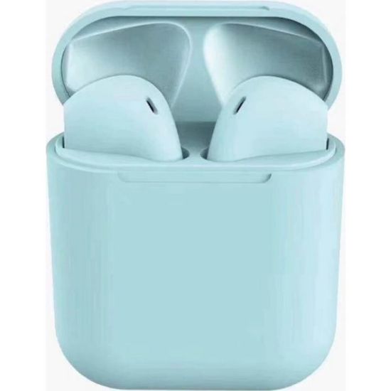 Dokunmatik İnpods i12 Bluetooth Kulaklık Açık Mavi resmi