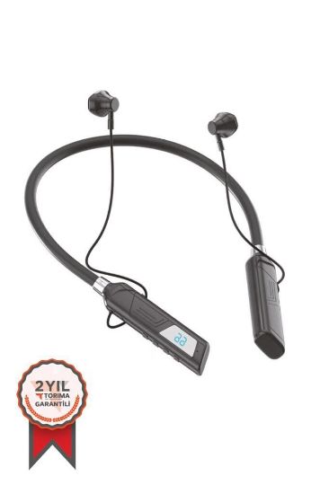 TORİMA Siyah Kablosuz Bluetooth Boyunluk Kulaklık resmi