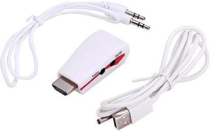 Alfais Hdmi To Vga Ses Güç Destekli ÇEvirici Dönüş resmi