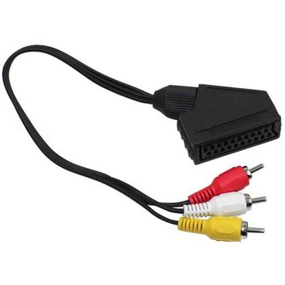 OEM Scart Adaptör Dişi/rca Erkek 20 cm Kabl resmi