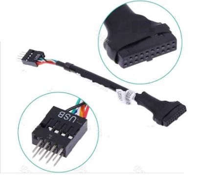 OEM 19 Pin USB 3.0 To 9 Pin USB 2.0 Dönüştürücü resmi