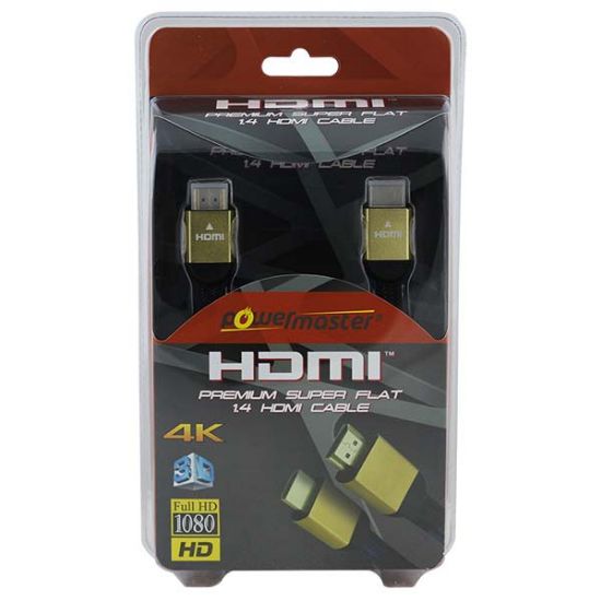 PM 1.4V 3D 4K UYUMLU GOLD YASSI ÖRGÜLÜ HDMI 1.5M resmi