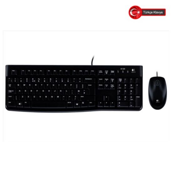 LOGITECH MK120 USB Kablolu Klvye+Mouse resmi