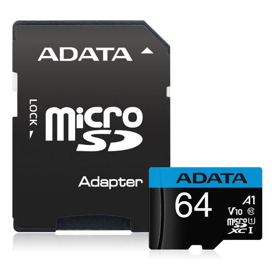 Adata 64GB Premier microSDXC Card with Adapter UHS resmi