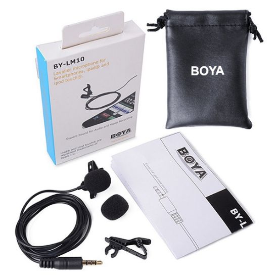 Boya By-Lm10 Profesyonel Telefon Yaka Mikrofonu resmi