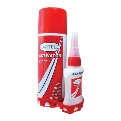 CARTELL HIZLI YAPIŞTIRICI SETİ (AKTİVATÖR) 200ML resmi