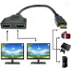 HDMI ERKEK-HDMI DİŞİ X 2 ADAPTÖR HDMI ÇOKLAYI 30CM resmi