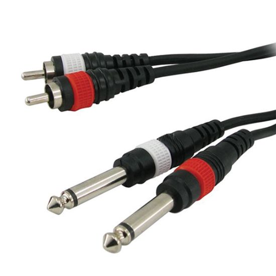 KB-2703 2RCA+2 GİTAR JACK KABLO 3 MT. 31886, ONE S resmi