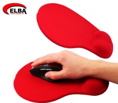 Elba K06152 Bileklikli Jel Mouse Pad Kırmız resmi