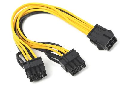 Dark 6pin Dişi - 2x 6+2pin Erkek Dönüştürücü resmi