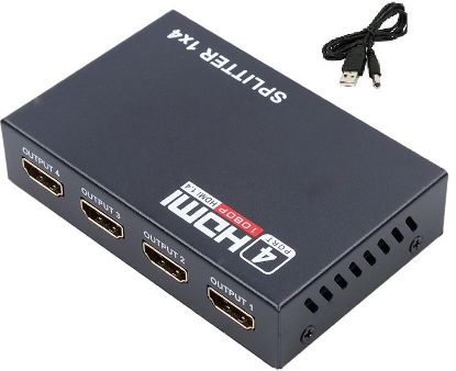 Alfais 4 Port Hdmi Splitter Çoklu Ekran Çoklayıcı  resmi