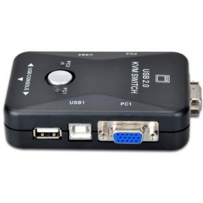 OEM 2 Port USB to KVM Switch Çoklu Pc Kasa Çoklayı resmi