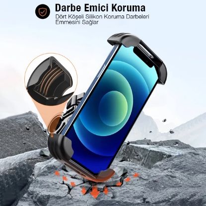 ALLY Motor ve Bisiklet Gidonu İçin 360 Dönebilen T resmi