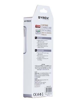 SYROX SYX-C72 İphone 6S/7 Plus 2 MaH Lüks Usb Kab resmi
