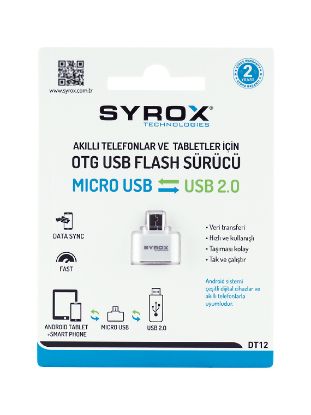 SYROX DT12 Usb - Mikro Uç Dönüştürücü (OTG) resmi