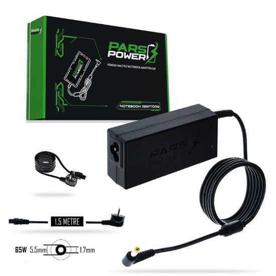 Pars Power ACER 65W 19V 3.42A (5.5*1.7mm) ADAPTÖR resmi