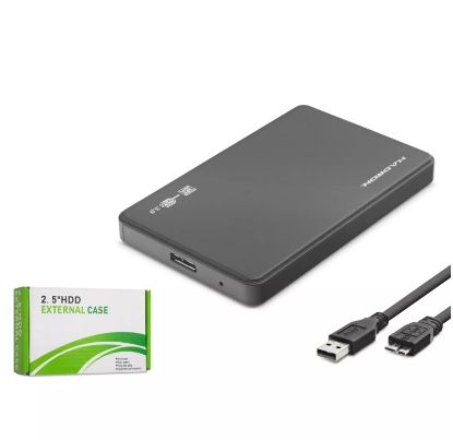 HADRON HDD KUTU USB3.0 PLASTİK SATA 2.5" SİYAH resmi