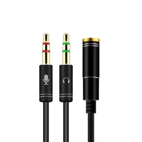 OEM 2*3.5Mm To 3.5Mm F Kablo 2Line 2 Metre resmi