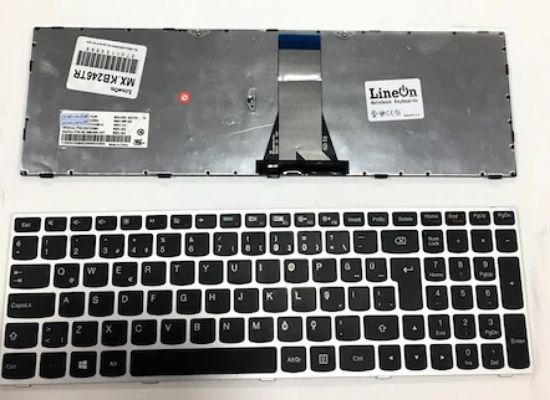 Lenovo Z50-70 Z50-75 Klavye Gümüş Gri Türkçe resmi