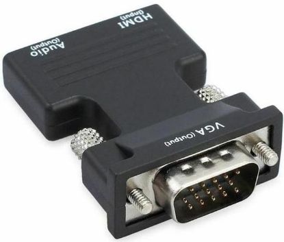 OEM Ses Destekli HDMI TO VGA  Monitör Çevirici resmi
