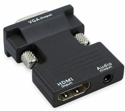 OEM Ses Destekli HDMI TO VGA  Monitör Çevirici resmi