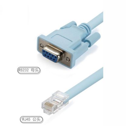 Alfais RJ45 To RS232 9 Pin CAT5E 6 Çevirici Dönüşt resmi