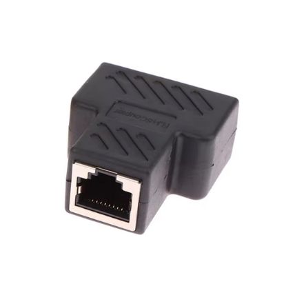 PM RJ45 TO 2X RJ45 DİŞİ METAL ARA APARAT 1.KALİTE  resmi