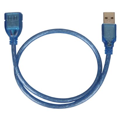 OEM USB UZATMA KABLO ŞEFFAF 40 CM  resmi